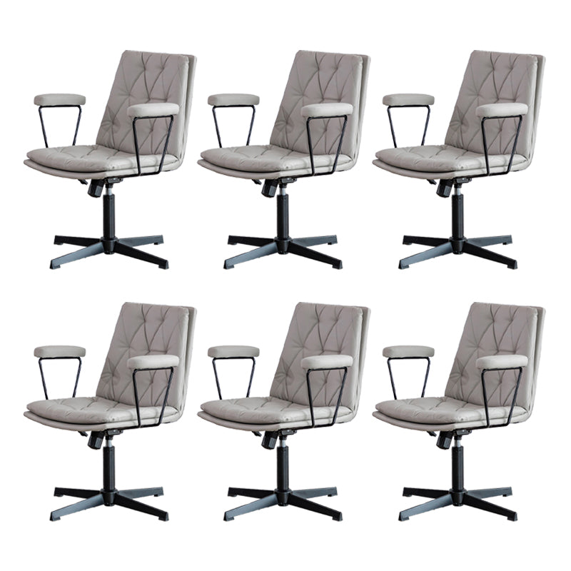 No Wheels Office Chair Contemporary Swivel Rolling Task Chair