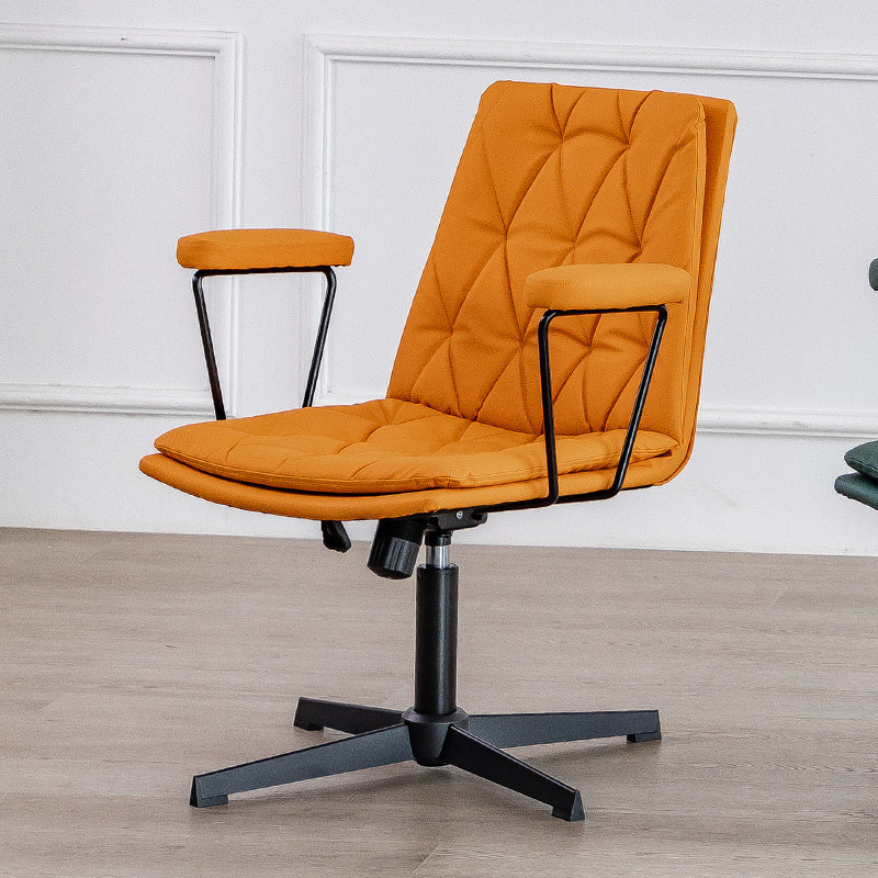 No Wheels Office Chair Contemporary Swivel Rolling Task Chair