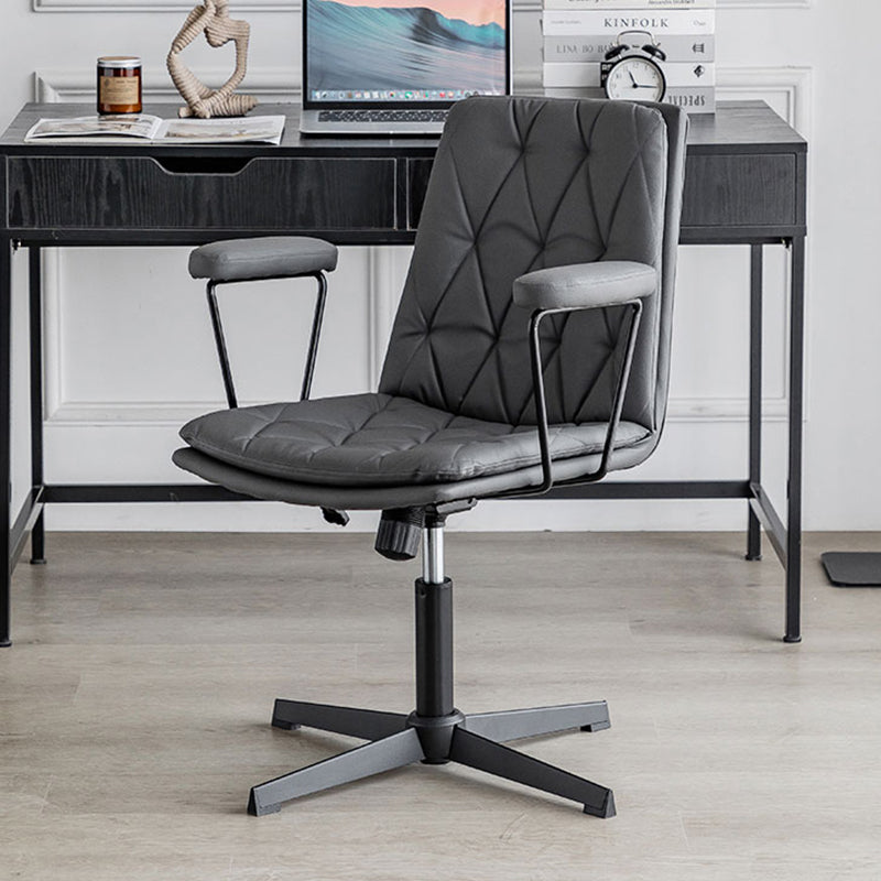 No Wheels Office Chair Contemporary Swivel Rolling Task Chair