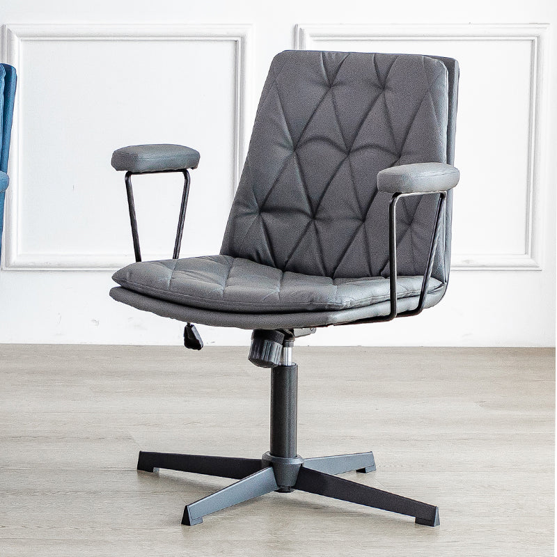 No Wheels Office Chair Contemporary Swivel Rolling Task Chair