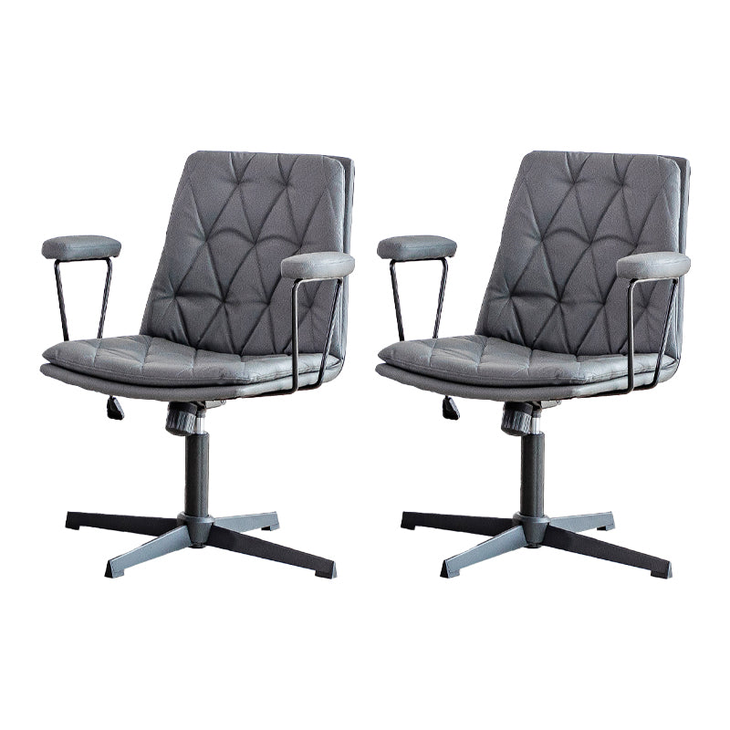 No Wheels Office Chair Contemporary Swivel Rolling Task Chair