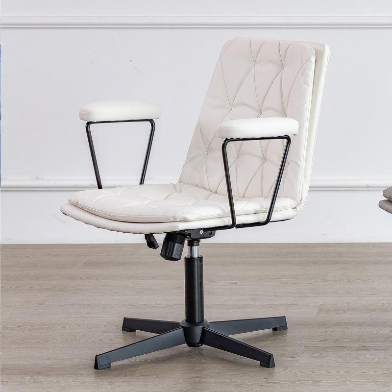 No Wheels Office Chair Contemporary Swivel Rolling Task Chair