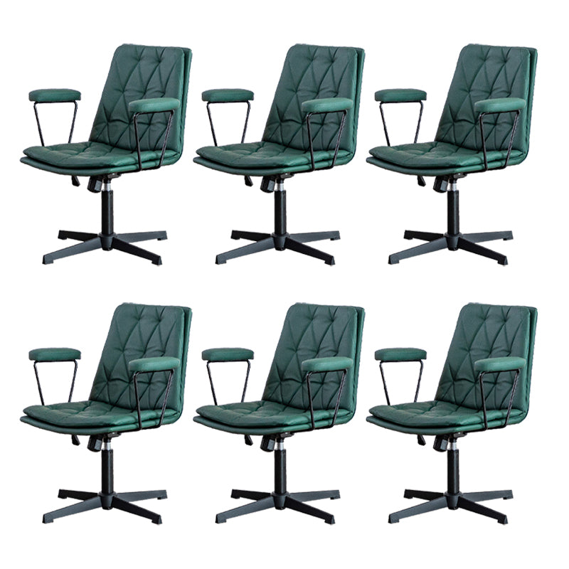 No Wheels Office Chair Contemporary Swivel Rolling Task Chair