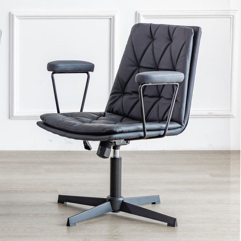 No Wheels Office Chair Contemporary Swivel Rolling Task Chair