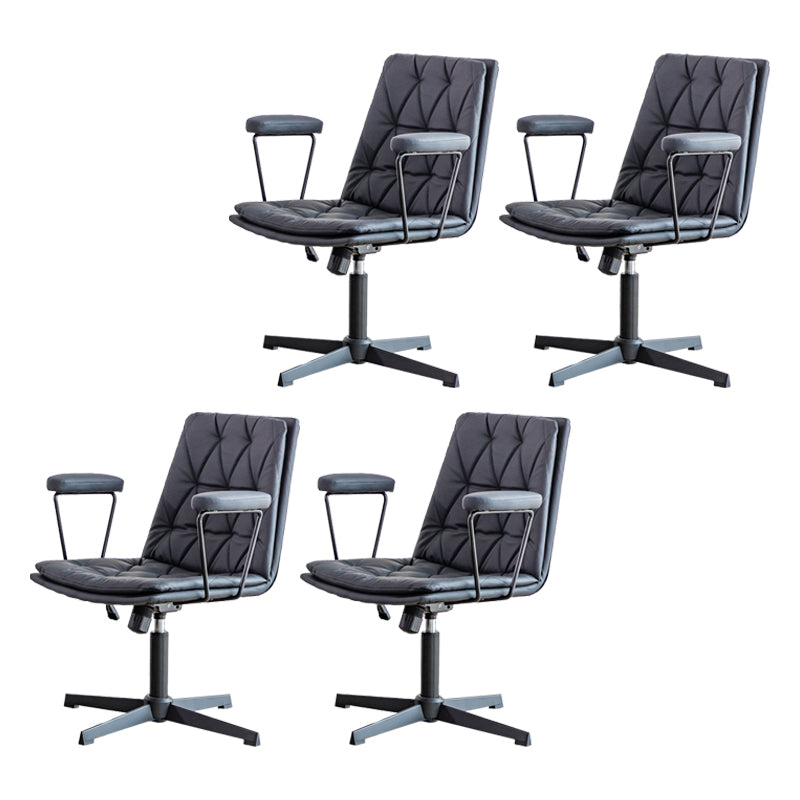 No Wheels Office Chair Contemporary Swivel Rolling Task Chair