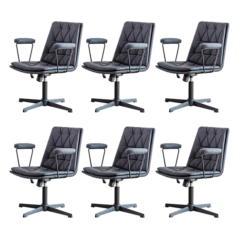 No Wheels Office Chair Contemporary Swivel Rolling Task Chair