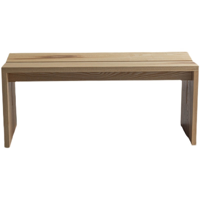 Modern Backless Seating Bench Solid Wood Rectangle Bench for Restaurant