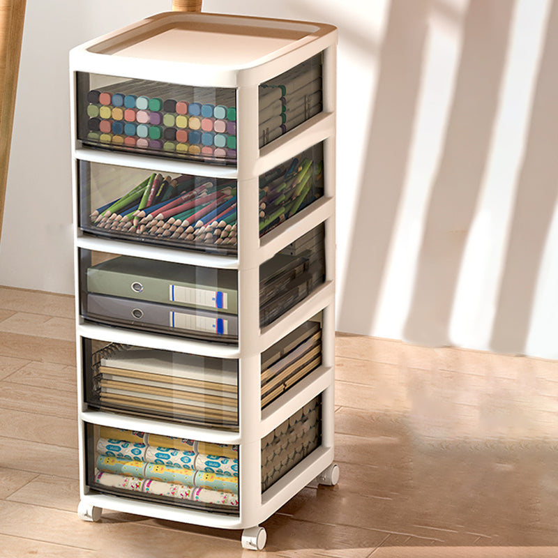 Modern Plastic File Cabinet Drawers Storage Filing Cabinet for Office
