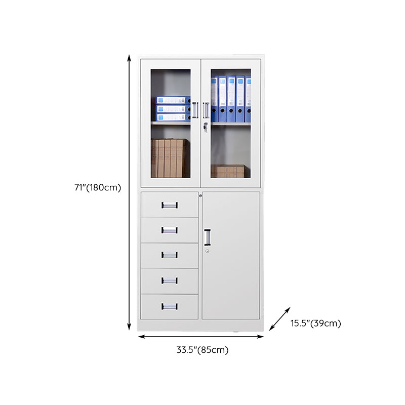 Glass Storage File Cabinet Contemporary Shelves Locking File Cabinet