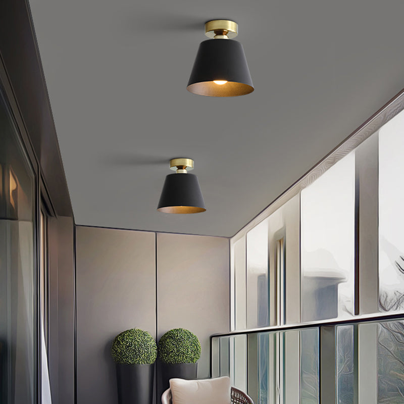 Cone Ceiling Light Fixture Simple LED Flush Mount for Bedroom