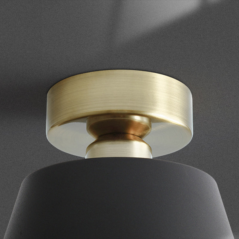 Cone Ceiling Light Fixture Simple LED Flush Mount for Bedroom