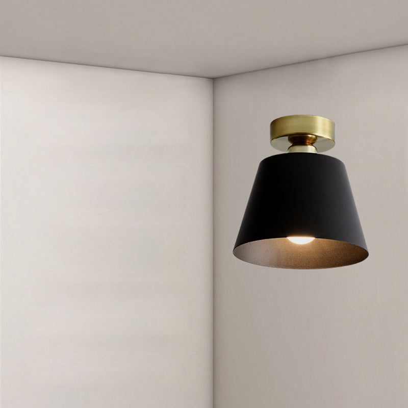 Cone Ceiling Light Fixture Simple LED Flush Mount for Bedroom