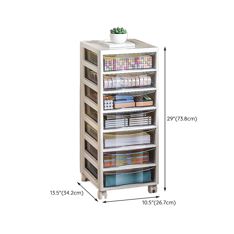 Modern Plastic File Cabinet Storage Drawers Filing Cabinet for Office