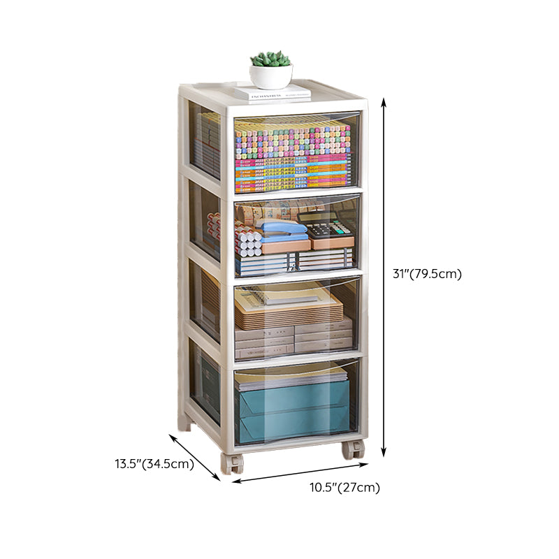 Modern Plastic File Cabinet Storage Drawers Filing Cabinet for Office