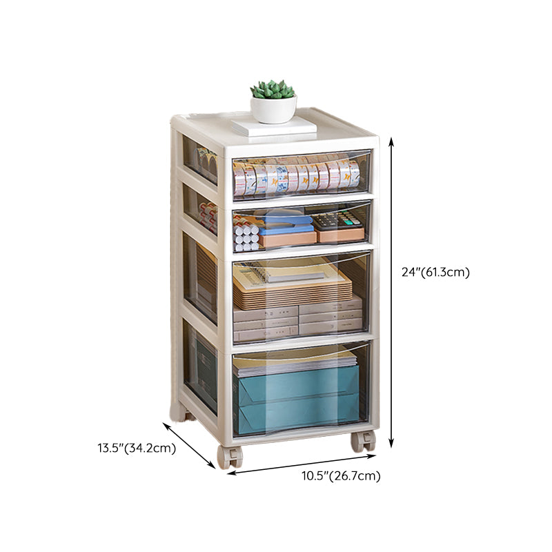 Modern Plastic File Cabinet Storage Drawers Filing Cabinet for Office