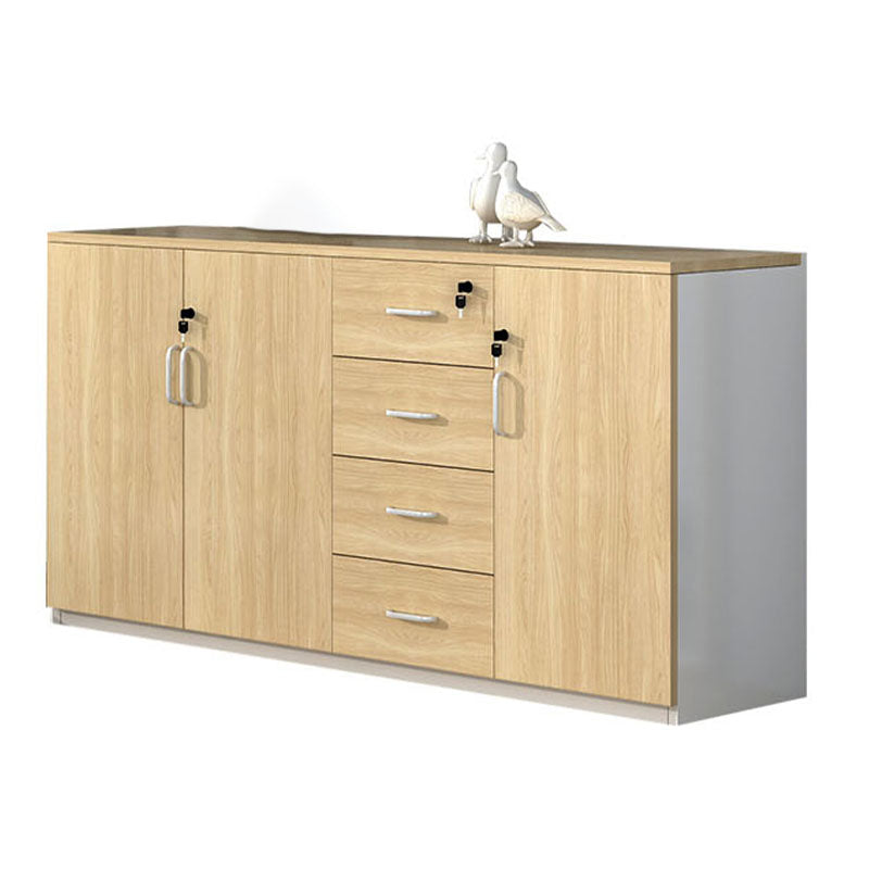 Contemporary Storage Filing Cabinet Wooden Frame Drawers Filing Cabinet