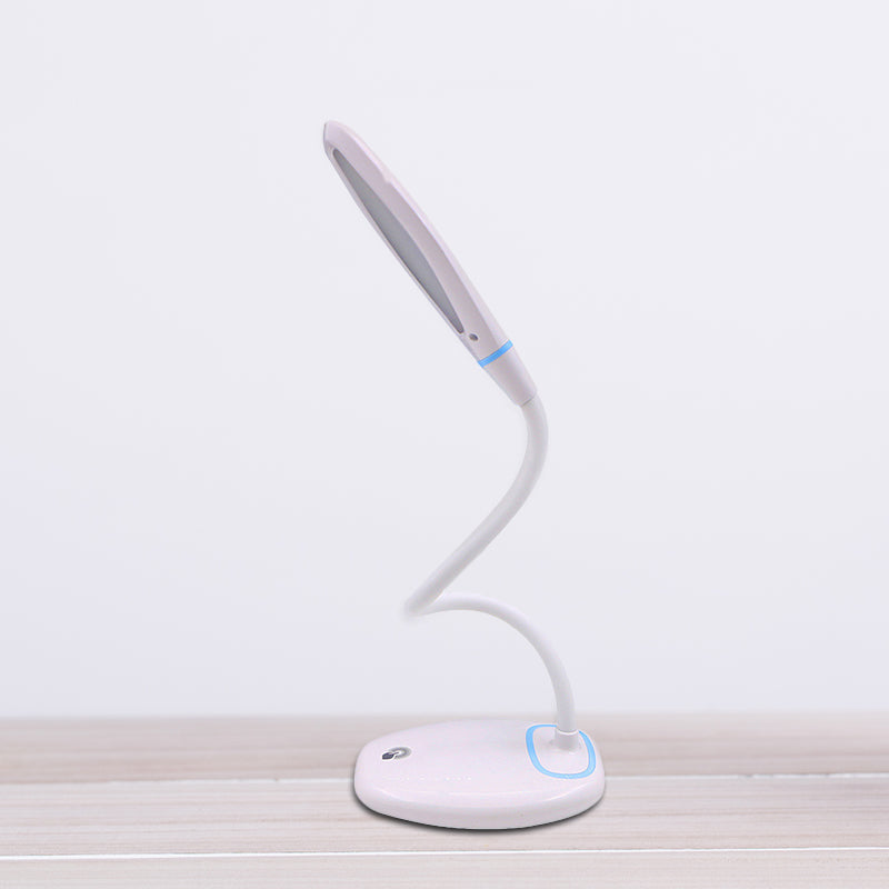 Aanraakregeling stepless dimmende led -bureaulamp USB opladen eenvoudig leeslicht met flexibele metalen arm