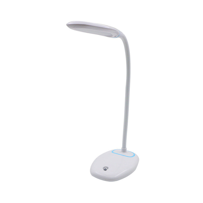 Touch Control Stepless Dimming LED Desk Lamp USB Charging Simple Reading Light with Flexible Metal Arm