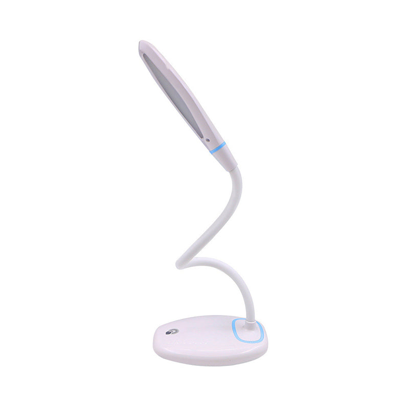 Aanraakregeling stepless dimmende led -bureaulamp USB opladen eenvoudig leeslicht met flexibele metalen arm