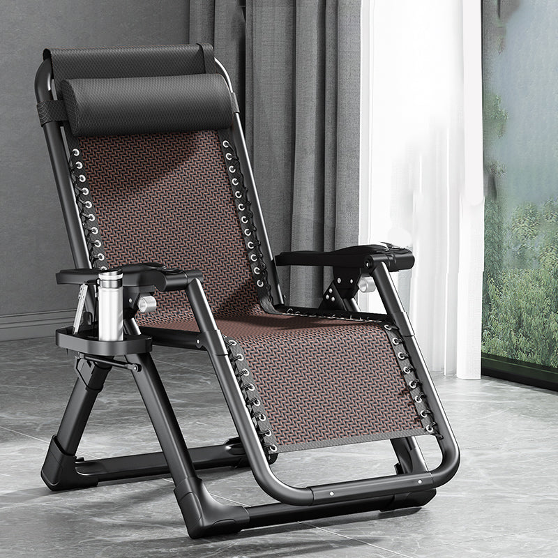 Traditional Rocker Ergonimic Recliner With Cup Holders and Metal Base