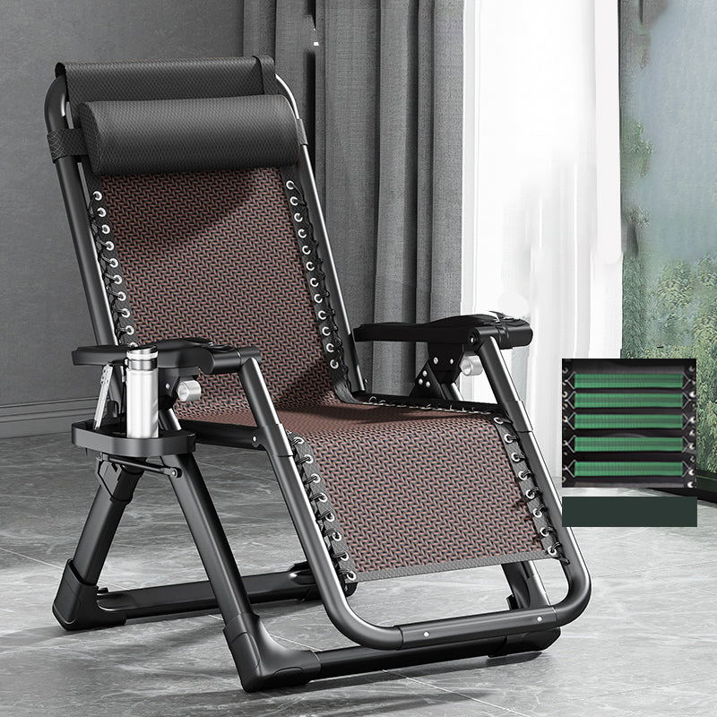 Traditional Rocker Ergonimic Recliner With Cup Holders and Metal Base