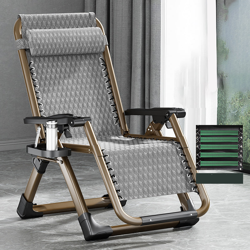 Traditional Rocker Ergonimic Recliner With Cup Holders and Metal Base