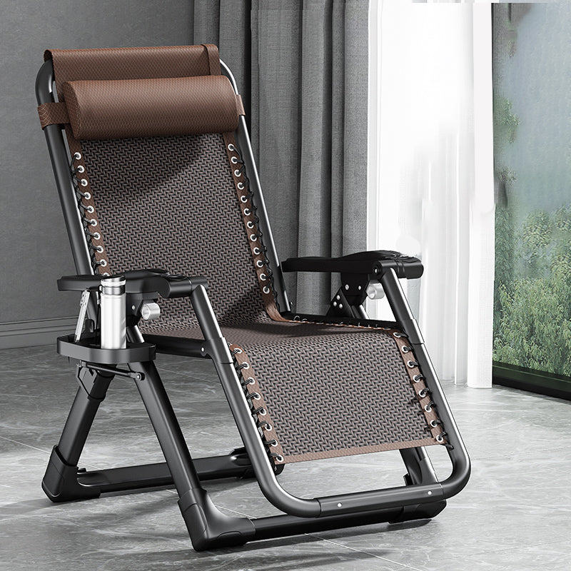 Traditional Rocker Ergonimic Recliner With Cup Holders and Metal Base