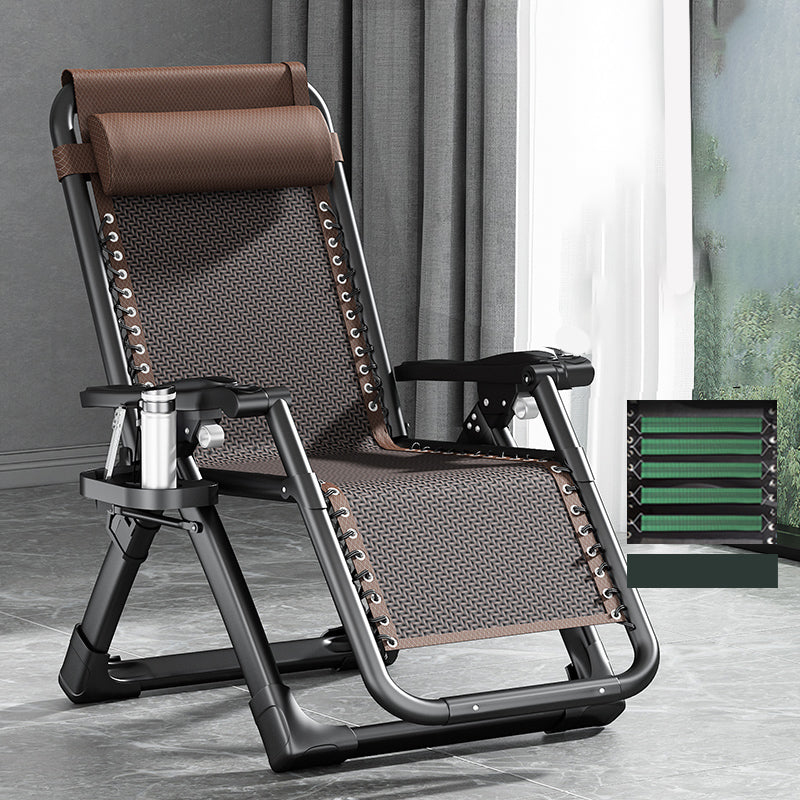 Traditional Rocker Ergonimic Recliner With Cup Holders and Metal Base