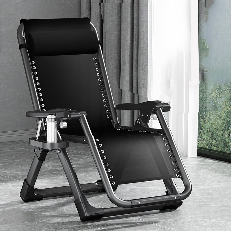 Traditional Rocker Ergonimic Recliner With Cup Holders and Metal Base