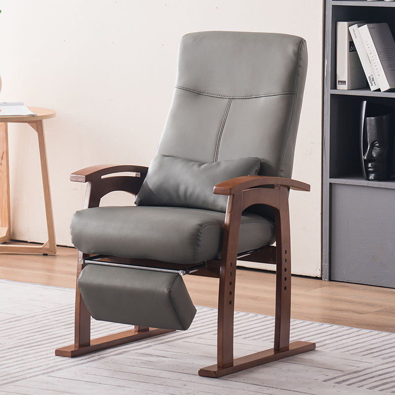 Modern Recliner Chair in Solid Wood Frame with Independent Foot Movement