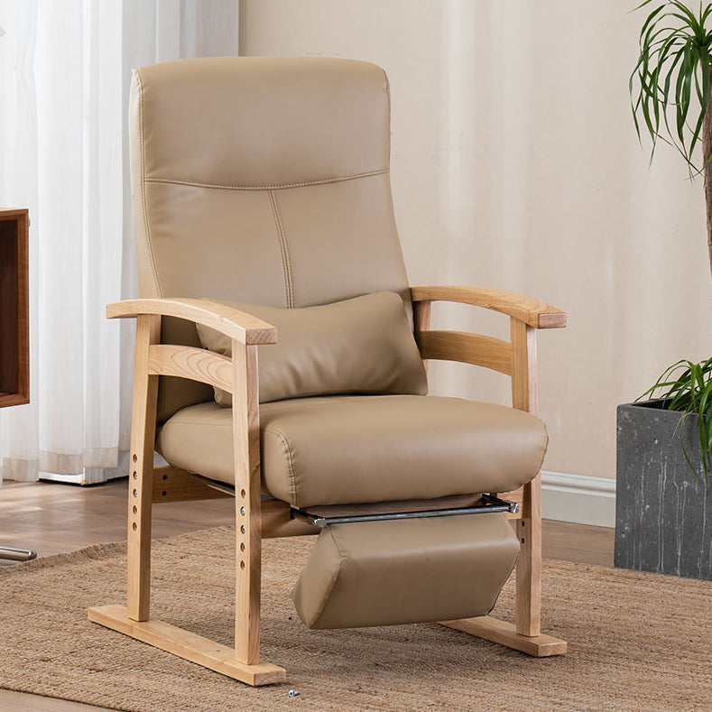 Modern Recliner Chair in Solid Wood Frame with Independent Foot Movement