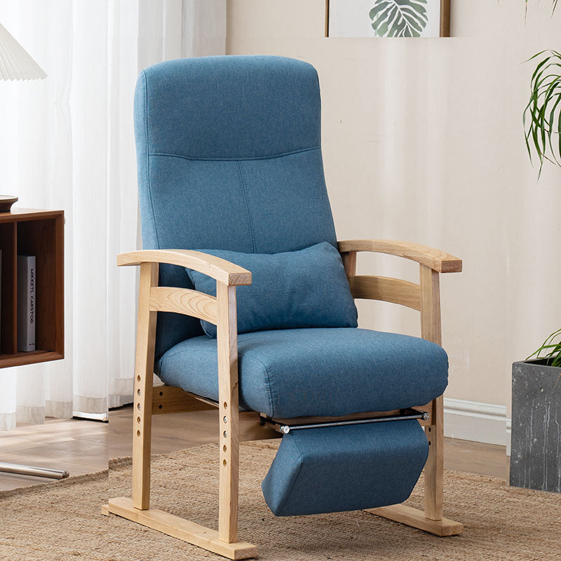 Modern Recliner Chair in Solid Wood Frame with Independent Foot Movement