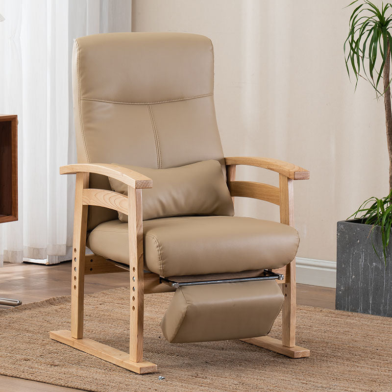 Modern Recliner Chair in Solid Wood Frame with Independent Foot Movement