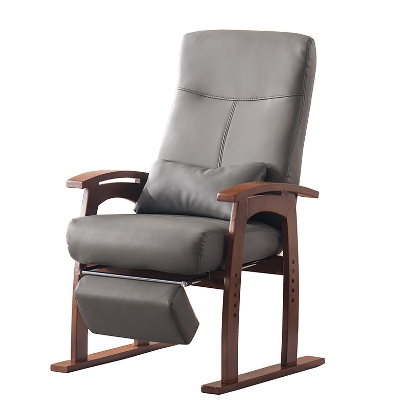 Modern Recliner Chair in Solid Wood Frame with Independent Foot Movement