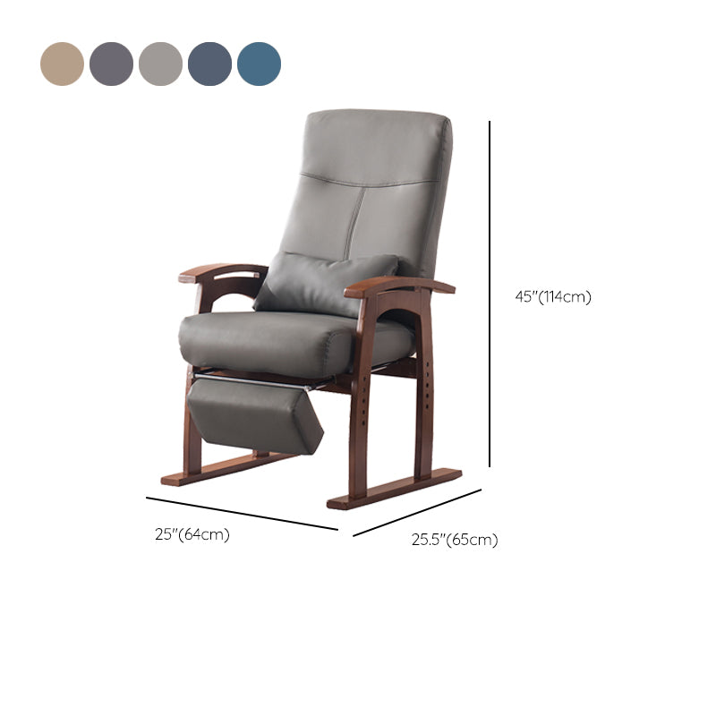 Modern Recliner Chair in Solid Wood Frame with Independent Foot Movement