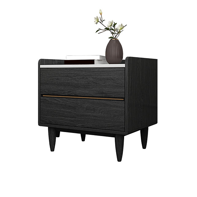 Contemporary Bed Nightstand Drawer Storage Night Table for Bedroom