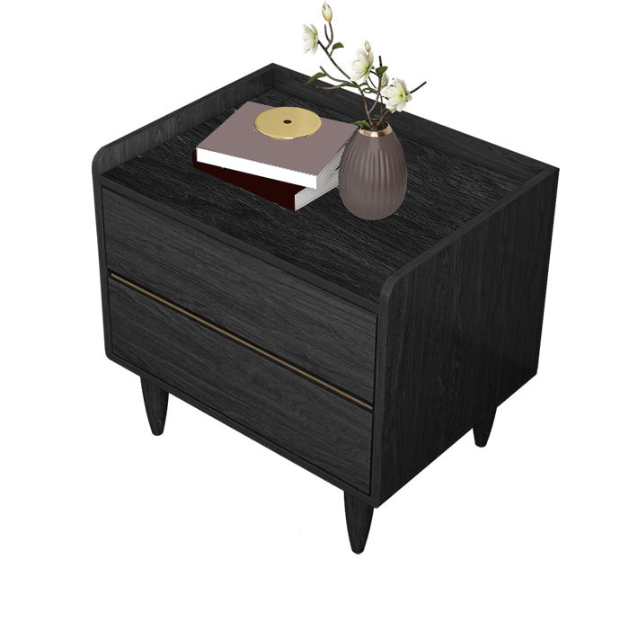 Contemporary Bed Nightstand Drawer Storage Night Table for Bedroom