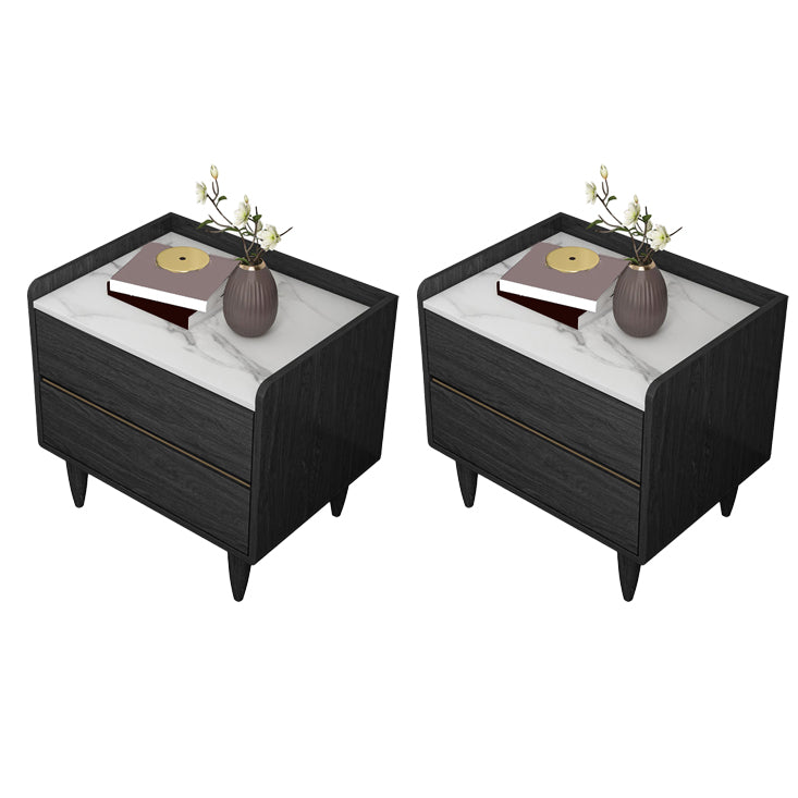 Contemporary Bed Nightstand Drawer Storage Night Table for Bedroom