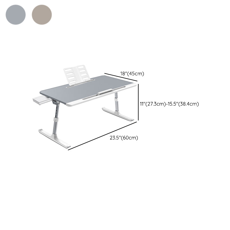 Contemporary Office Desk T-Shape Base Writing Desk with Metal Legs