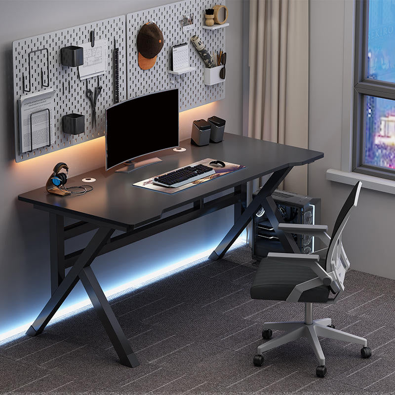 Industrial Stone Computer Desk Bedroom Office Desk with Legs