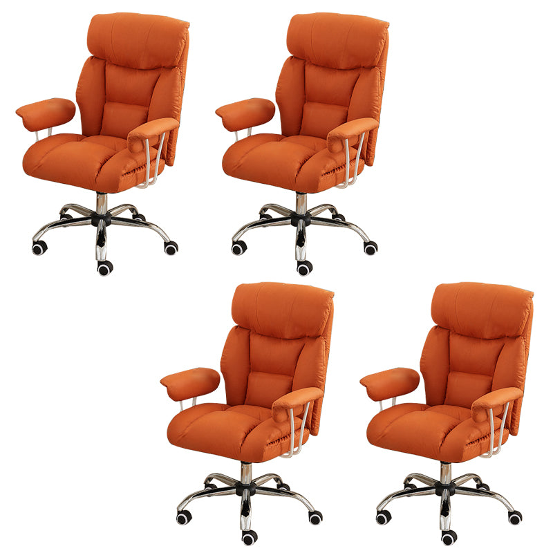 Contemporary Wheels Office Chair Distressing Ergonomic Chair for Room