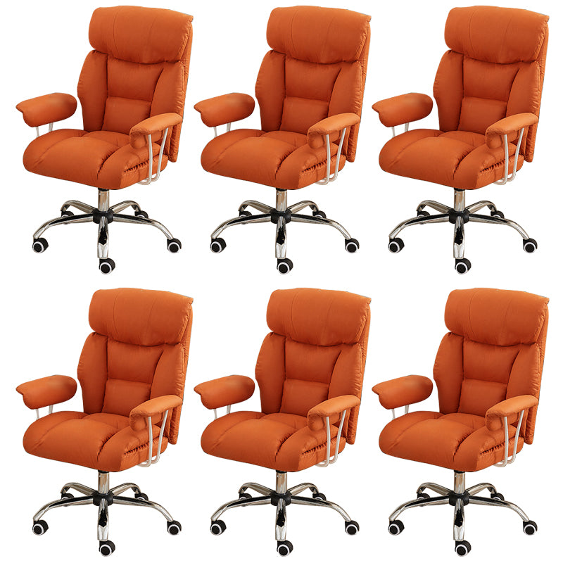 Contemporary Wheels Office Chair Distressing Ergonomic Chair for Room