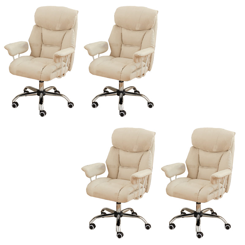 Contemporary Wheels Office Chair Distressing Ergonomic Chair for Room