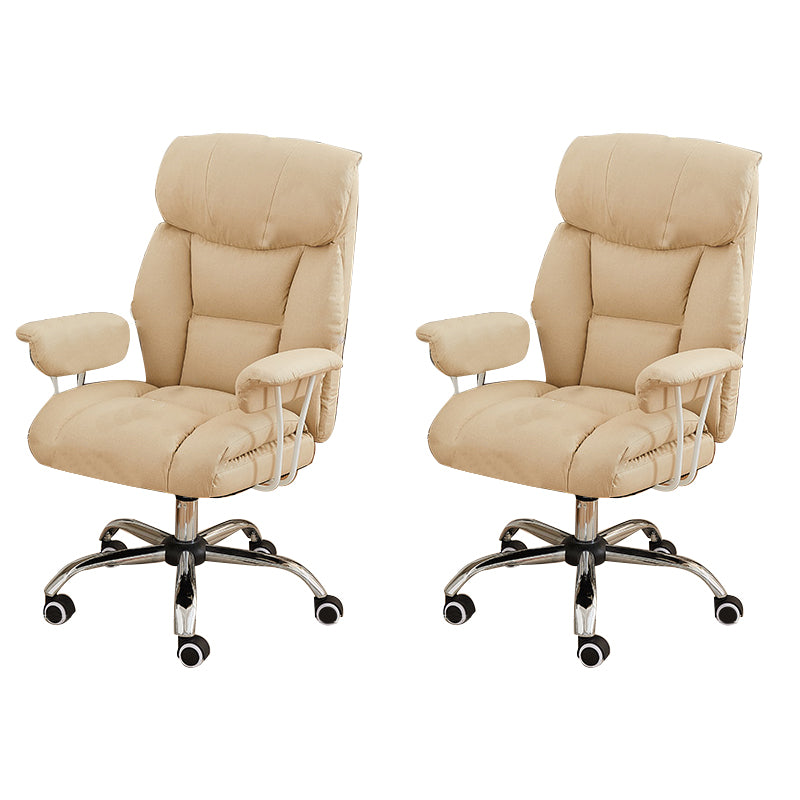 Contemporary Wheels Office Chair Distressing Ergonomic Chair for Room