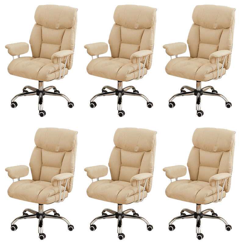 Contemporary Wheels Office Chair Distressing Ergonomic Chair for Room