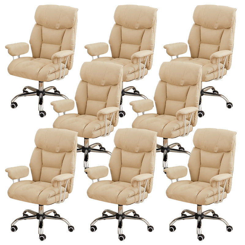 Contemporary Wheels Office Chair Distressing Ergonomic Chair for Room