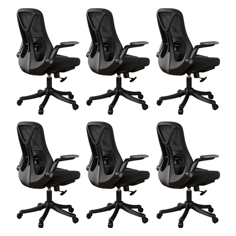 Removable Arms Office Chair Tilt Mechanism No Distressing Slide Chair with Wheels