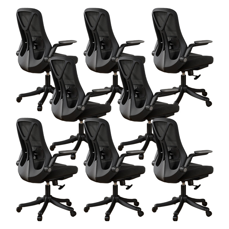 Removable Arms Office Chair Tilt Mechanism No Distressing Slide Chair with Wheels