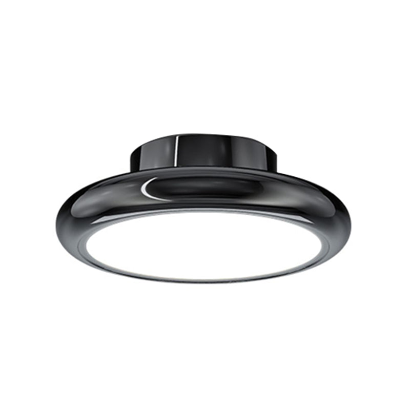 Black Ceiling Light Fixture Minimalism Round LED Flush Mount for Corridor