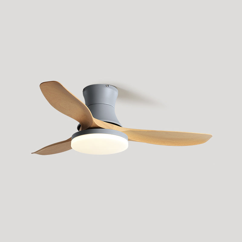 Modern 3-Blade Ceiling Fan Lighting with Acrylic for Dining Room